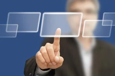Hand working business Illustrazione stock