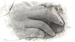 Hand working on computer mouse Stock Footage