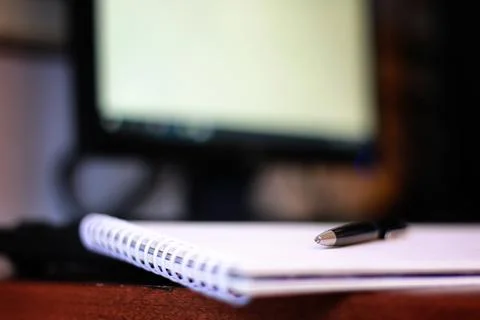 Hand write pen paper Stock Photos