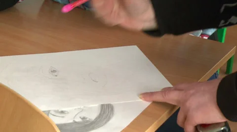 Hand Writes 4 Stock Footage 36054515