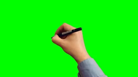 Hand Writes and Erases 動画素材 85217712