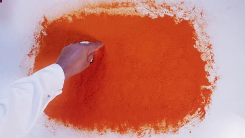 Hand Writes On Chilli Thank You Stock Footage 248772069