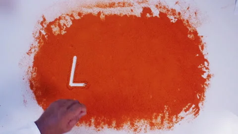 Hand Writes On Chilli the word Love Stock Footage 248772905