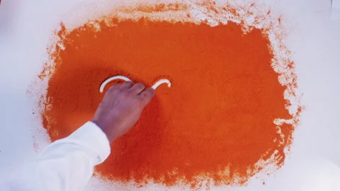Hand Writes On Chilli word Paprika Stock Footage 248772512