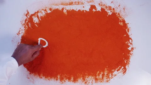 Hand Writes On Chilli word Recipe Stock Footage 248773773