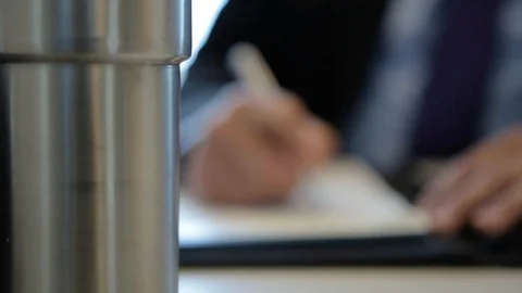 Hand Writing Book Planner Stock Footage 115504893