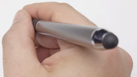 Hand writing close up slow motion Stock Footage 124087510