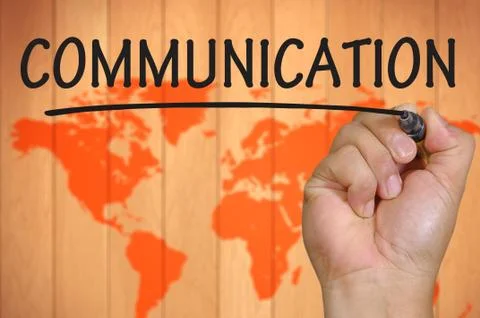 Hand writing communication Stock Photos