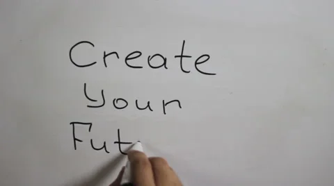 Hand writing a