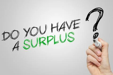Hand writing do you have a surplus Stock Illustration