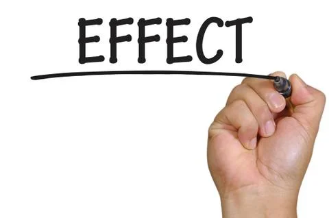 Hand writing effect Stock Photos