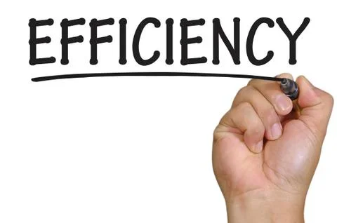 Hand writing efficiency Foto stock