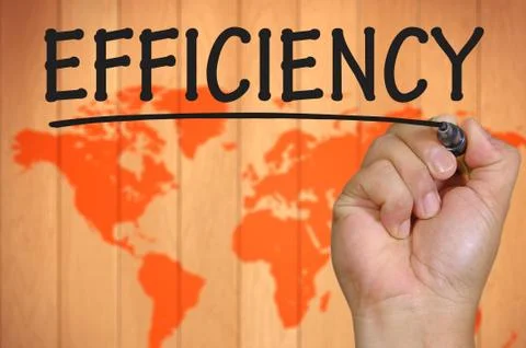 Hand writing efficiency Foto stock