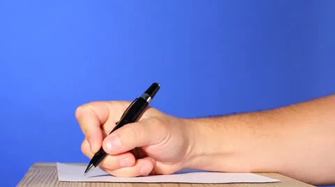 Hand writing Stock Footage 8841740