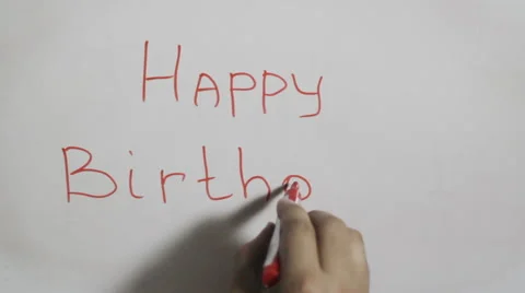 Hand writing a