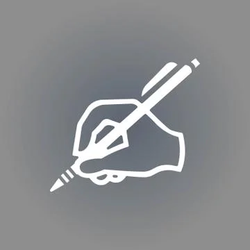 Hand writing icon stock vector illustration flat design イラスト素材