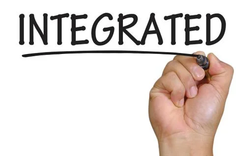 Hand writing integrated Stock Photos