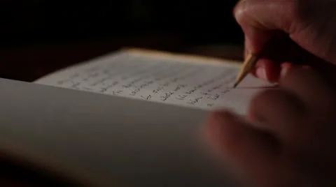 Hand writing jib ip 2 Stock Footage 47460041