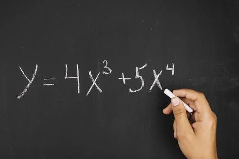 Hand writing math equation Фото