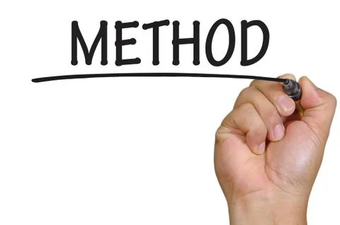 Hand writing method Foto stock