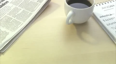 A hand writing a note Video stock 11286469