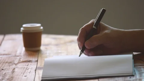 Hand writing notebook Stock Footage 105885519