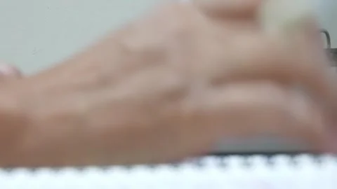 Hand writing on notebook. Stock Footage 243473165