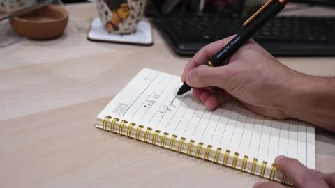 Hand Writing Office To Do List Stock Footage 340196954