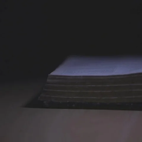Hand writing in old book Stock Footage 69304276