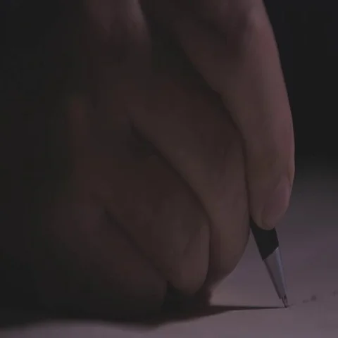 Hand writing in old book Stock Footage 69304643