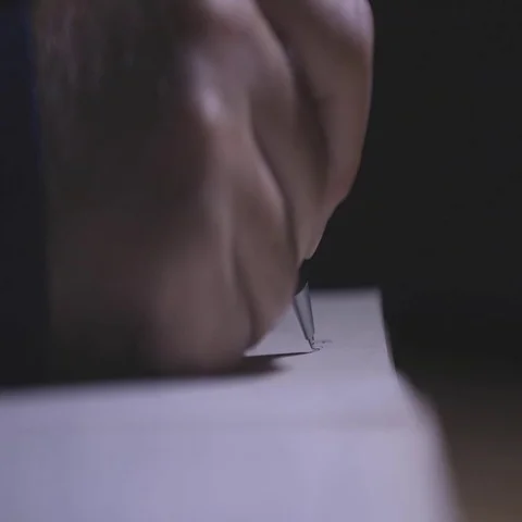 Hand writing in old book Stock Footage 69305104
