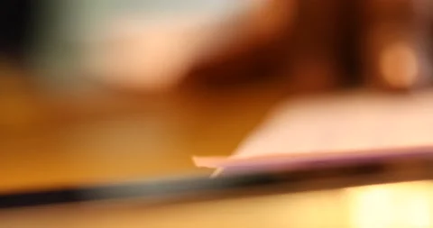 Hand Writing On a Paper Stock Footage 169559607