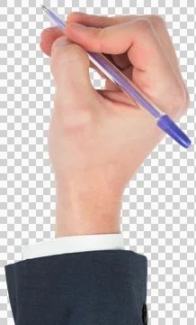 Hand writing with a pen Foto stock