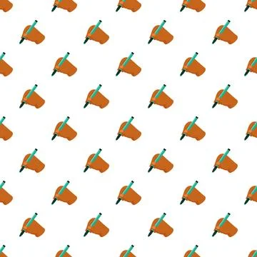 Hand writing with pen seamless pattern background Stock Illustration