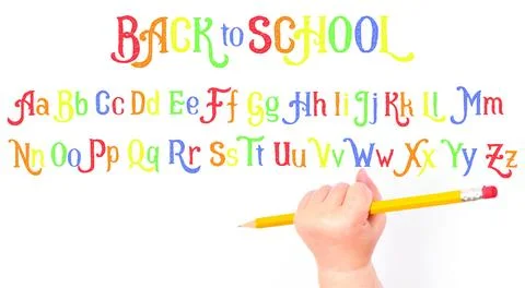 Hand writing with pencil Stock Illustration