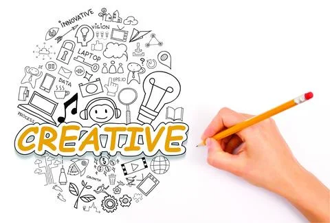 Hand writing with pencil Stock Illustration