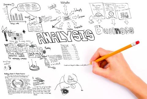 Hand writing with pencil Stock Illustration