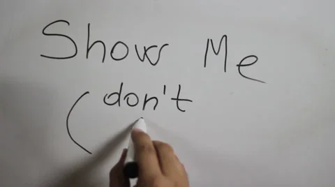 Hand writing a