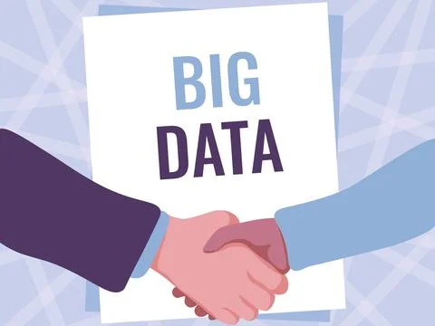 Hand writing sign Big Data. Business idea sets that so complex that traditional 스톡 일러스트
