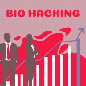 Hand writing sign Bio Hacking. Business idea exploiting genetic material Stock Illustration