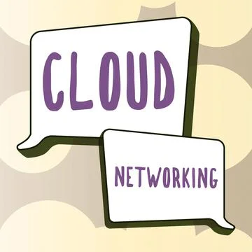 Hand writing sign Cloud Networking. Conceptual photo application of engineering イラスト素材