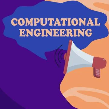 Hand writing sign Computational Engineering. Business approach Come to agreement Stock Illustration