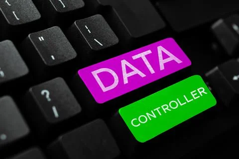 Hand writing sign Data Controller. Internet Concept person who determines the 스톡 사진
