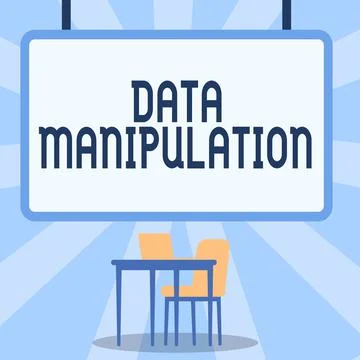 Hand writing sign Data Manipulation. Concept meaning the process of changing イラスト素材