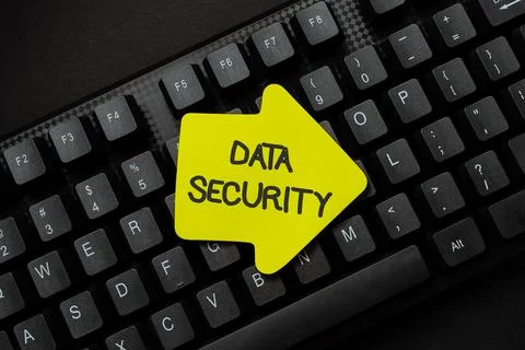 Hand writing sign Data Security. Internet Concept Protected important an Stock-Fotos