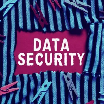 Hand writing sign Data Security. Business showcase Confidentiality Disk Stock Photos