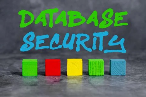 Hand writing sign Database Security. Business concept security controls to 写真素材