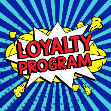 Hand writing sign Loyalty Program. Word Written on marketing effort that provide Stock Illustration
