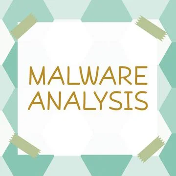 Hand writing sign Malware Analysis. Business showcase activities a company takes Illustrazione stock
