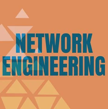 Hand writing sign Network Engineering. Word for professional who has the skills Illustrazione stock